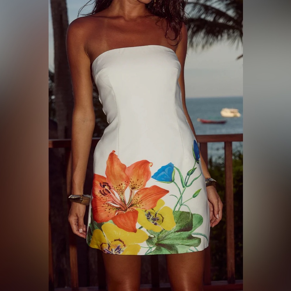 Runaway The Label Primrose Dress- White Floral